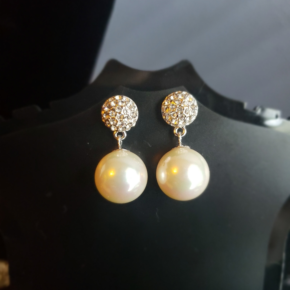 Earrings zircon stone NWT
